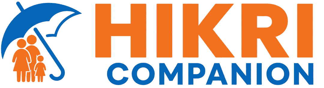 Hikri Companion logo — an umbrella over a family
